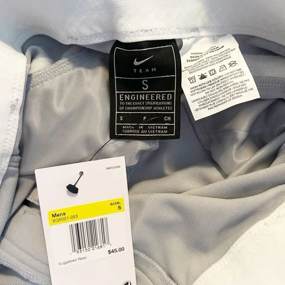 Nike Men's Grey Vapor Select Red Piped‎ KNICKER Baseball Pants New SZ S Small
